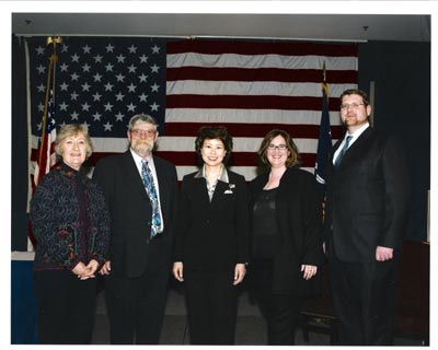 Jones family and Sec. Chao