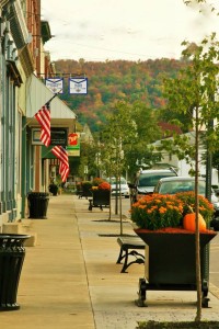 Downtown Blossburg by Julie McIntosh Nowak